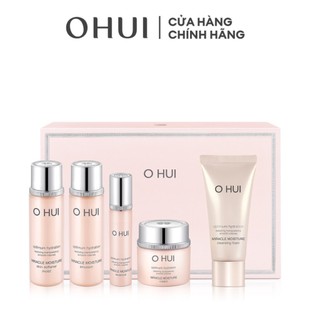 [HB Gift] Bộ 5 món dưỡng ẩm căng mượt da OHUI Miracle Moisture 5pcs 75ml