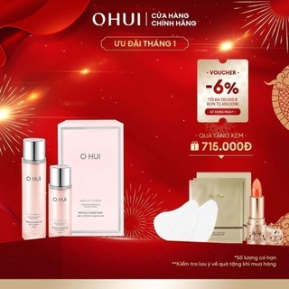 Bộ Nước cân bằng dưỡng ẩm cho da khô OHUI Miracle Moisture Skin Softener (Moist)