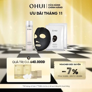 [Mã COSLUX09 giảm 120K đơn 1500K] Combo cân bằng dưỡng trắng da OHUI Extreme White Skin Softner And Mask