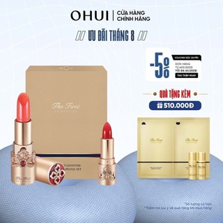 Bộ 2 son lì dưỡng ẩm ngăn lão hóa OHUI The First Geniture Lipstick
