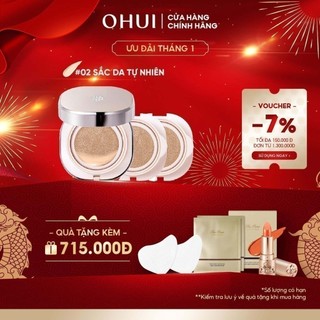 Phấn nước dưỡng ẩm OHUI Miracle Moisture Chiffon SPF50 15g Tặng thêm 2 lõi refill (2x15g)