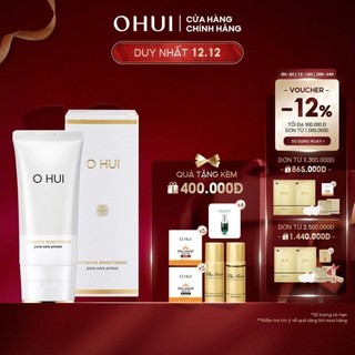 Kem lót kiềm dầu mịn mượt da OHUI Ultimate Brightening Pore Care Primer 45ml
