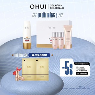Bộ kem chống nắng 4 món cho da nhạy cảm OHUI Day Shield Perfect Sun Red SPF50+ PA++++ 50ml