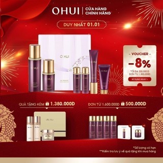 Bộ dưỡng 6 món giảm nếp nhăn ngăn ngừa lão hóa OHUI Age Recovery Essance 3pcs Set