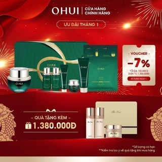 Bộ 7 món cấp ẩm và ngăn ngừa lão hóa toàn diện OHUI Prime Advancer Ampoule Capture Cream Set