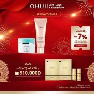 Combo làm sạch dưỡng ẩm OHUI Tender Massage Cream And MM Foam Set