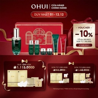 Bộ Tinh chất củng cố cốt lõi ngăn lão hóa toàn diện OHUI Prime Advancer Ampoule Serum Set