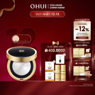 [Tặng thêm lõi refill 15g] Phấn nước che khuyết điểm OHUI Ultimate Cover Concealer Metal Cushion SPF35 PA++ 15g