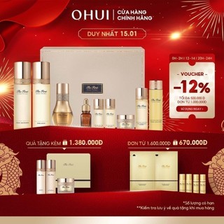 [Limited Edition] Bộ dưỡng chất 9 món tăng cường tế bào gốc chống lão hóa toàn diện OHUI The First Geniture 472ml