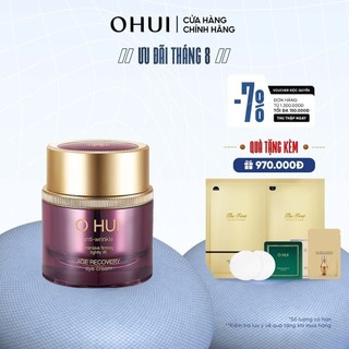 Set Jumbo Kem vùng mắt cải thiện nếp nhăn OHUI Age Recovery Cream 25ml/50ml