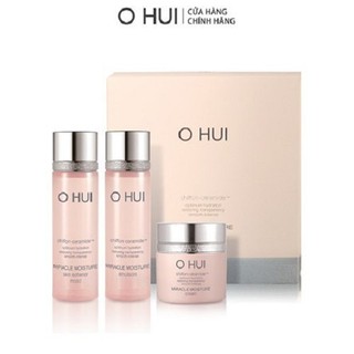 [HB Gift Menbership] Bộ dưỡng ẩm chống lão hóa 3 món OHUI Miracle Moisture 3pcs 47ml Gimmick
