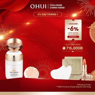 Phấn nước chống nắng che khuyết điểm OHUI Day Shield Smart Pumping Foundation Cushion SPF50+ Pa+++ 30ml