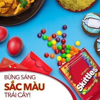 Combo 3 Hũ Mix 3 mùi Skittles: Original, Trái cây chua, Sữa chua