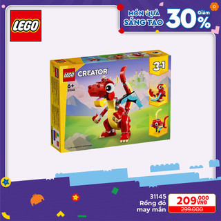 Lego creator 31145 đồ chơi lắp ráp rồng đỏ may mắn