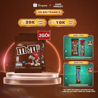 Combo 2 gói kẹo Sô Cô La sữa M&M'S gói 90g