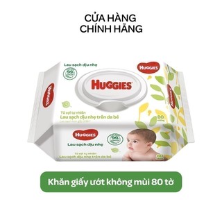 1 gói khăn giấy ướt không mùi cho trẻ sơ sinh HUGGIES