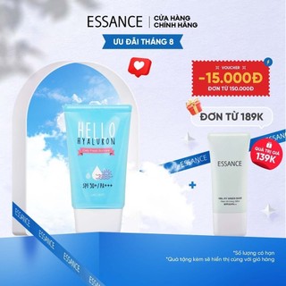 Kem chống nắng dịu da Essance Lacvert Hello Hyaluron Daily Fresh Suncare SPF 50+/PA+++50ml