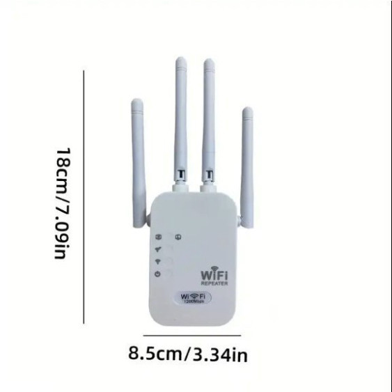 Kích sóng Wifi 4 râu tốc độ cao 1200mpbs  5G / 2.4G 300Mbs. Mở rộng vùng phủ sóng, cải thiện tốc độ mạng Wifi HOT | BigBuy360 - bigbuy360.vn
