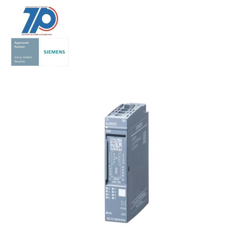 6ES7132-6BF01-0BA0 Mô Đun DQ 8x24VDC/0.5A ST PU 1 Mô Đun ET200SP PLC Siemens - TPNEWTECH