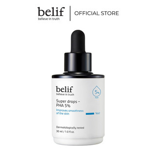 Tinh chất dưỡng da mềm mịn và tẩy tế bào chết belif Super Drops PHA 5% 30 ml