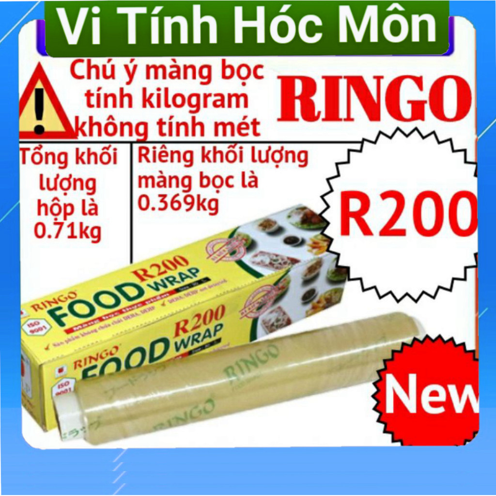 Màng bọc thực phẩm RINGO 200 khổ 30cm kèm dao gạt phát đạt hóc môn