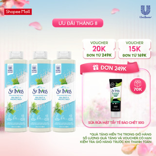 Combo 3 chai sữa tắm St.Ives Muối biển