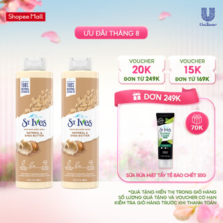 Combo 2 chai Sữa tắm St.Ives Yến mạch và bơ 650ml