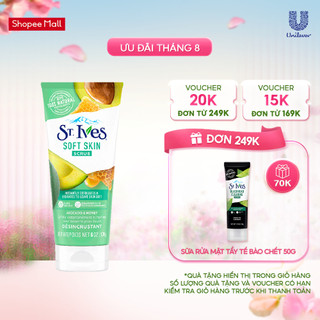 Sữa rửa mặt tẩy tết bào chết St.Ives bơ và mật ong 170g