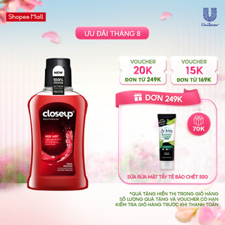 Nước súc miệng CloseUp Red Hot 300ml