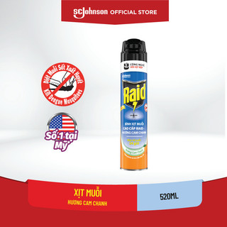 Raid bình xịt muỗi hương cam chanh 520ml