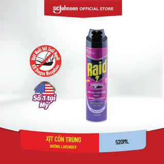RAID Bình xịt côn trùng Hương Lavender 520ml