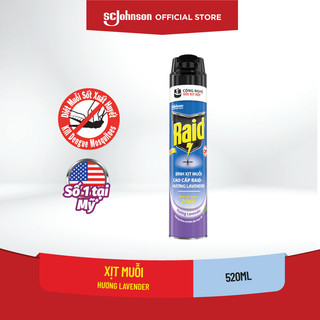 Raid bình xịt muỗi hương lavender 520ml