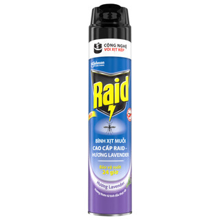 RAID Bình Xịt Muỗi Hương Lavender 520ml