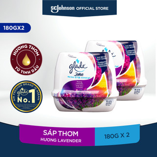 Bộ đôi GLADE Sáp Thơm Hương Lavender 180gx2