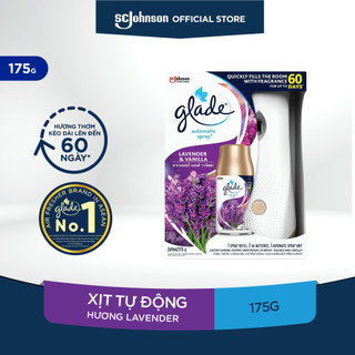[Nhâp FMCGMALLMT-Giảm 12%-Đơn 250K] GLADE Bộ máy & lõi xịt thơm phòng tự động Hương Lavender 175g