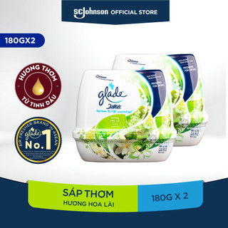 Bộ đôi GLADE Sáp Thơm Hương Hoa Lài 180gx2