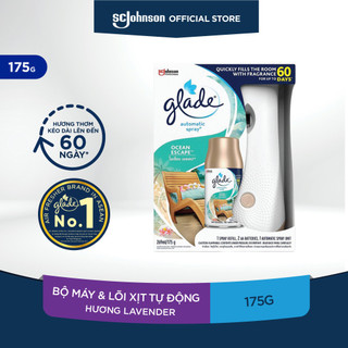 [Nhâp FMCGMALLMT-Giảm 12%-Đơn 250K] GLADE Bộ Máy & Lõi Xịt thơm phòng tự động Hương Biển Phiêu Bồng 175g