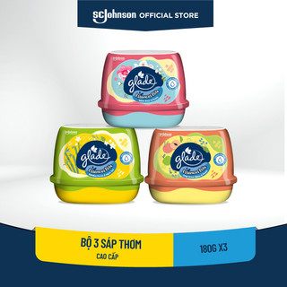 Glade - bộ 3 sáp thơm cao cấp 180g x 3