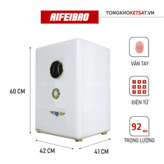 Két sắt vân tay aifeibao 66als điện tử màu trắng thông minh chống cháy an toàn (miễn phí vận chuyển toàn q