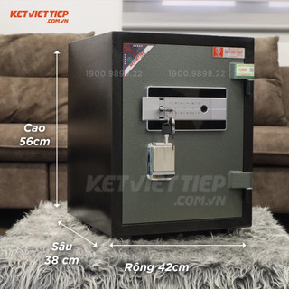 Két sắt Việt Tiệp KCC41 vân tay điện tử nặng 65kg, có kết nối app điện thoại smartphone
