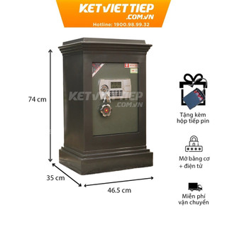 Két sắt gia đình Việt Tiệp K36DT chính hãng khóa điện tử cỡ lớn chống cháy có báo động nặng 80kg