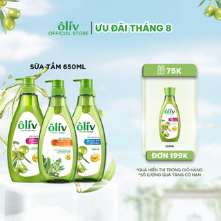 Sữa tắm dưỡng da ôliv 650ml