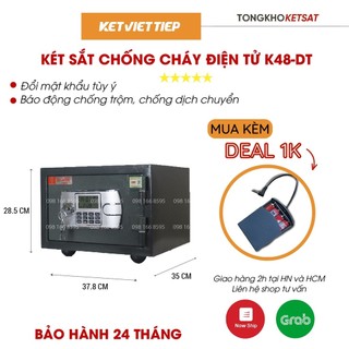 Két Sắt Mini Việt Tiệp Chống Cháy 🎁CHÍNH HÃNG🎁 KS408DT Cỡ Nhỏ Thép Dày Bảo Mật Cao