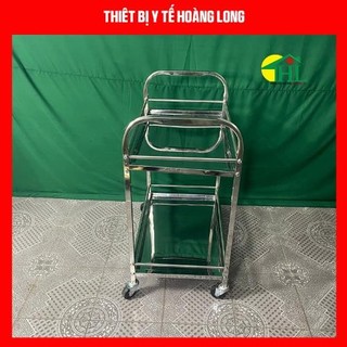 Xe Đẩy Inox 2 Tầng- Xe Tiêm Inox 2 Tầng Thiết bị phòng khám,Spa