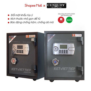 Két sắt điện tử century việt tiệp chống cháy kv354-dt 50kg 2 ngăn rộng rãi đổi mật khẩu tùy ý