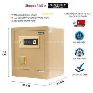 Két sắt century aifeibao thông minh nhập khẩu hk-m/d-45-bl vân tay điện tử cao cấp