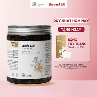 Muối Tắm Tẩy Da Chết Body Cafe Cốt Dừa Giúp Body Sáng Mịn Cỏ Mềm 250g