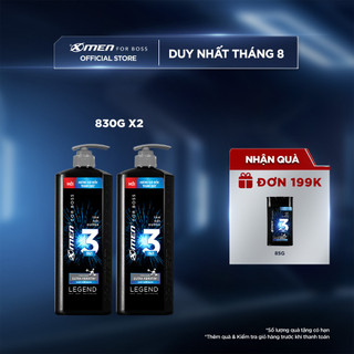 Combo 2 Tắm Gội Dưỡng X-Men for Boss Legend 830g