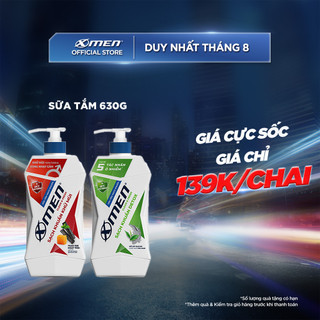 Sữa tắm X-Men Clean & Fresh Sạch Khuẩn Khử Mùi & Detox 630g