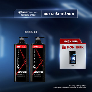 Combo 2 Tắm Gội X-Men for Boss Intense 2in1 850g